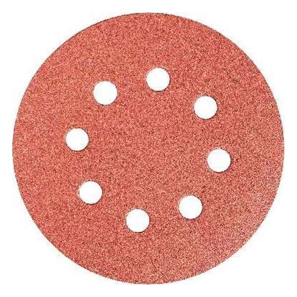 Schuurcircel 125mm, K80 3 stuks verpakking, Velcro Schuurcircel 125mm, K80 3 stuks verpakking, Velcro