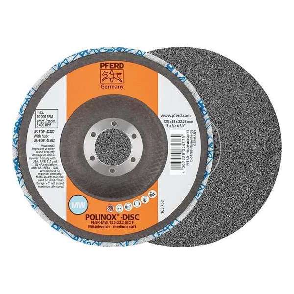 Pferd 44690723 Polinox-Compact Schuurpapier Disc Disc Pner-Mw 125-22 2 Sic F Diameter 125 Mm 5 Stuks Pferd 44690723 Polinox-Compact Schuurpapier Disc Disc Pner-Mw 125-22 2 Sic F Diameter 125 Mm 5 Stuks