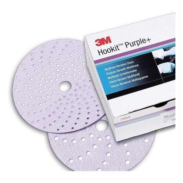 3M Hookit Purple+ 334U Multihole Schuurschijven 150mm P 600 - 100 stuks 3M Hookit Purple+ 334U Multihole Schuurschijven 150mm P 600 - 100 stuks