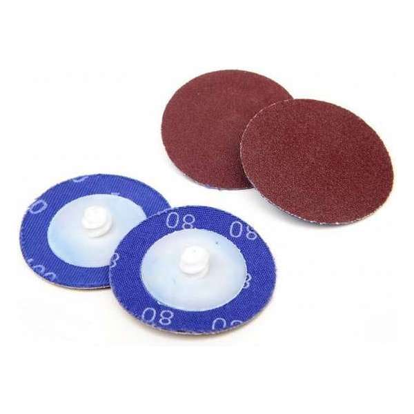 HBM 50 mm K100 schuurschijf met roll on opname HBM 50 mm K100 schuurschijf met roll on opname