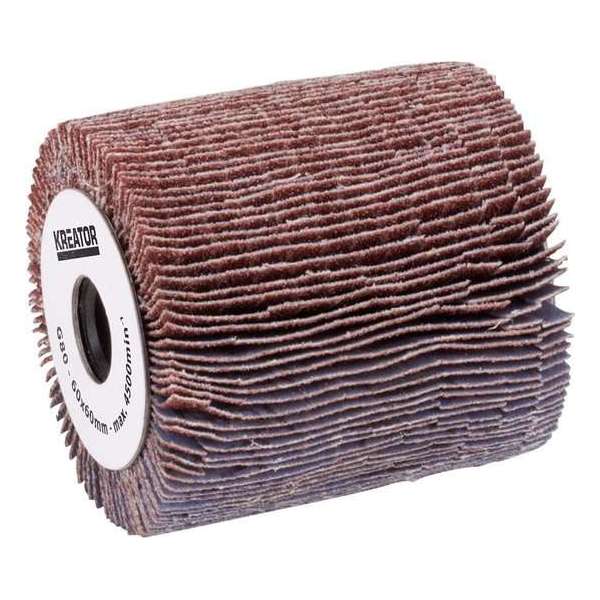 Kreator KRT270211 Lamellenrol - Ø60 mm - korrel: 80 Kreator KRT270211 Lamellenrol - Ø60 mm - korrel: 80