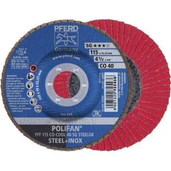 Lamellenschijf SGP-COOL, recht 115mm CO40