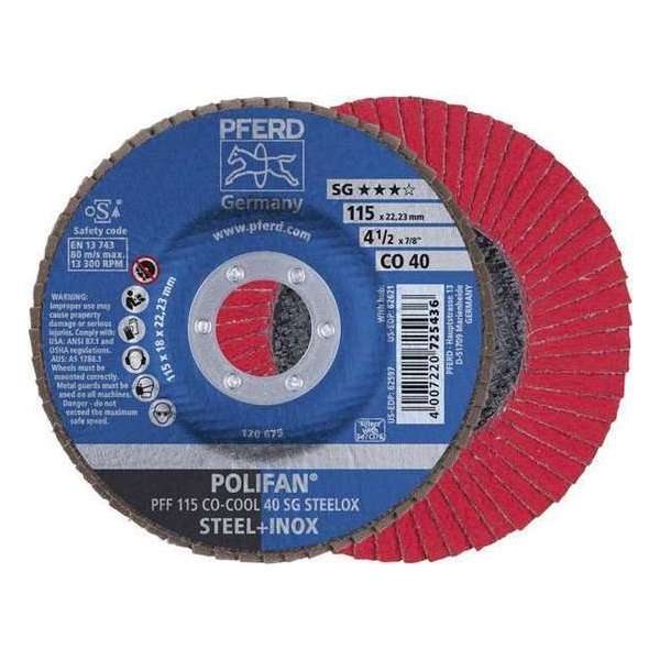 Lamellenschijf SGP-COOL, recht 115mm CO40