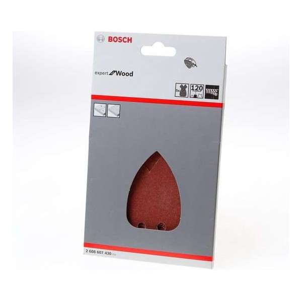 Bosch - 5-delige schuurbladenset 120 Bosch - 5-delige schuurbladenset 120