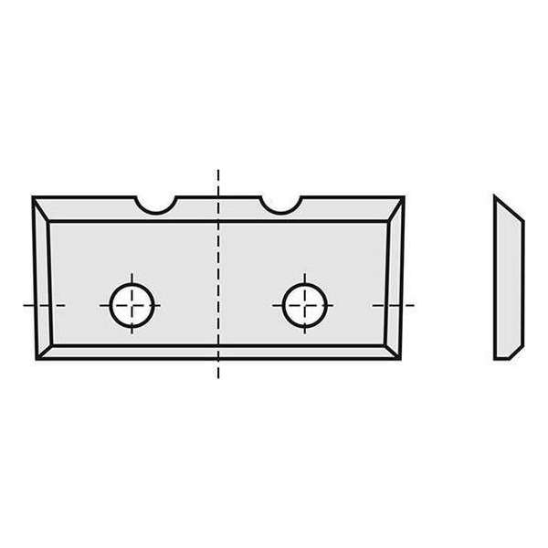 Hm messen 23 x 7 x 1,5 mm. spaanbrekers (2 groeven) Hm messen 23 x 7 x 1,5 mm. spaanbrekers (2 groeven)