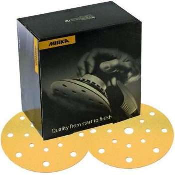 MIRKA Gold Schuurschijven 150mm met 17 gaten - P80