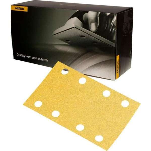 MIRKA Q-Silver Schuurstroken 81x133mm met 8 gaten - P120 MIRKA Q-Silver Schuurstroken 81x133mm met 8 gaten - P120