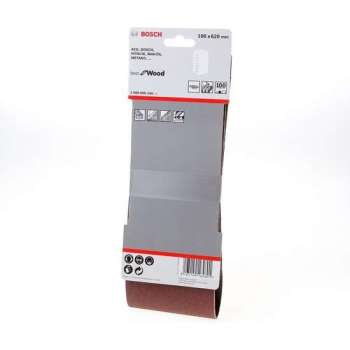Bosch Schuurband 100 x 620mm K100 blister van 3 banden (Prijs per 2 stuk)