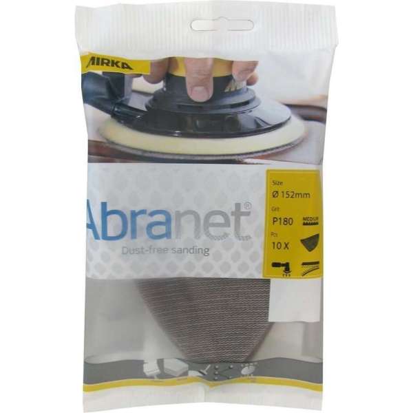 MIRKA Abranet ECO Delta Schuurpapier 152mm *KLEINVERPAKKING* - P150 MIRKA Abranet ECO Delta Schuurpapier 152mm *KLEINVERPAKKING* - P150