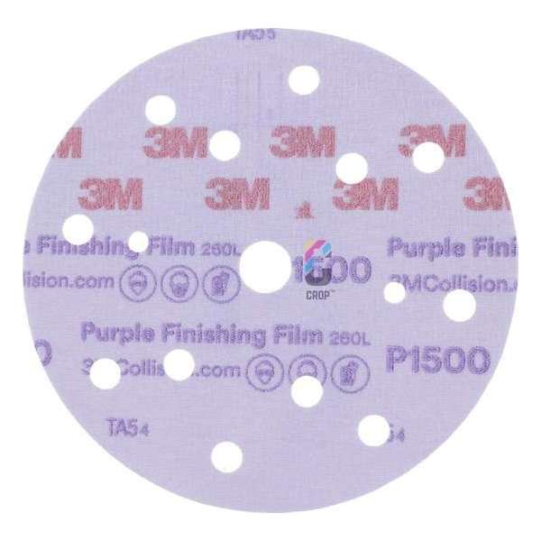 3M 51155 260L+ Hookit Purple Finishing Schuurschijven 150mm P800 - 50 stuks 3M 51155 260L+ Hookit Purple Finishing Schuurschijven 150mm P800 - 50 stuks