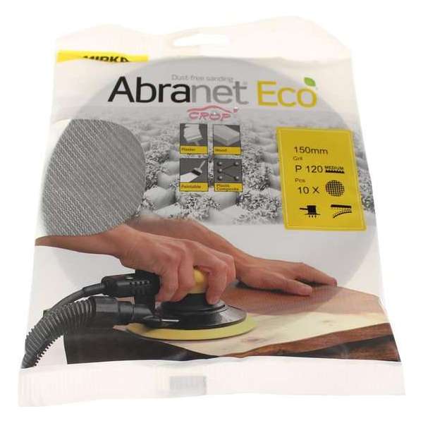 MIRKA Abranet ECO Schuurschijven 150mm *KLEINVERPAKKING* - P180 MIRKA Abranet ECO Schuurschijven 150mm *KLEINVERPAKKING* - P180