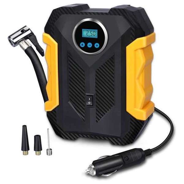 YONO Draagbare Luchtcompressor – Elektrische Pomp voor in de Auto – 12V – Zwart YONO Draagbare Luchtcompressor – Elektrische Pomp voor in de Auto – 12V – Zwart