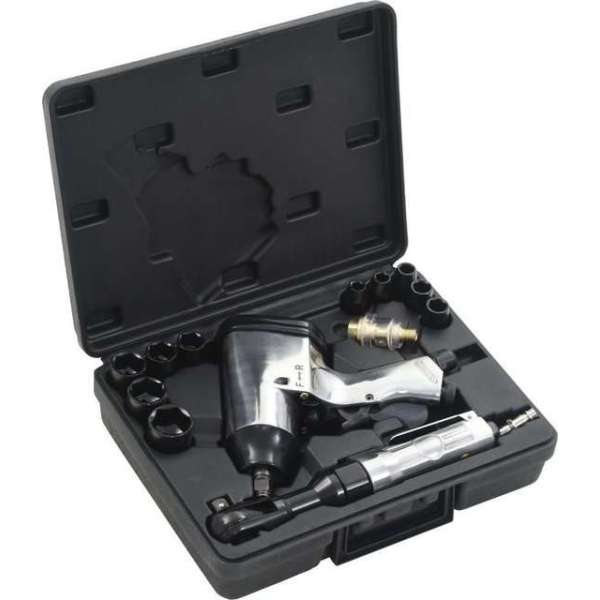 vidaXL - Accessoire voor compressor Slagmoersleutel set pneumatisch (16 delig) vidaXL - Accessoire voor compressor Slagmoersleutel set pneumatisch (16 delig)