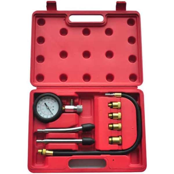 VidaXL Dopsleutel Compressie Meter 210005 - Voor Benzinemotoren - 9-delig