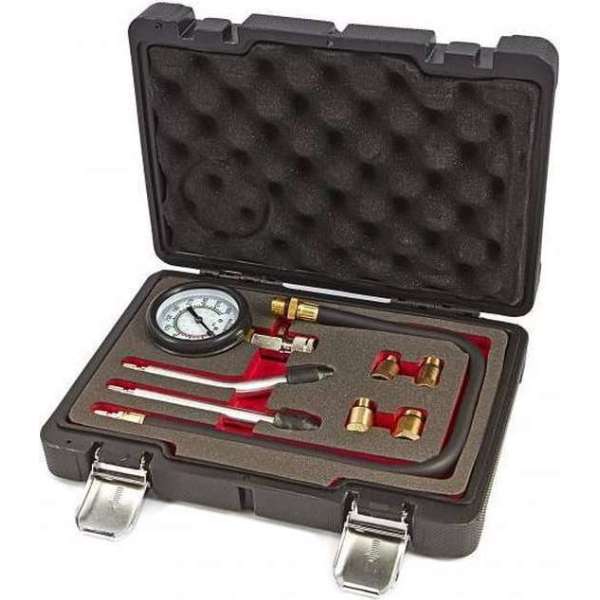 8 Delige Compressietester voor Benzine motoren 8 Delige Compressietester voor Benzine motoren