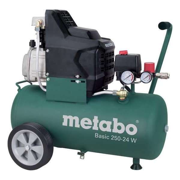 Metabo Basic 250-24 W Compressor - 1500W - 8 bar - 24L - 95 l/min