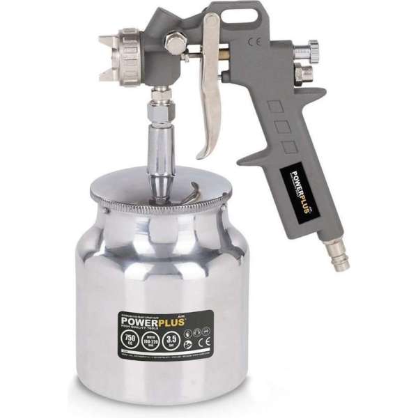 Powerplus POWAIR0106 Verfpistool - Pneumatisch - onderbeker - 226L/min - 750ml Powerplus POWAIR0106 Verfpistool - Pneumatisch - onderbeker - 226L/min - 750ml