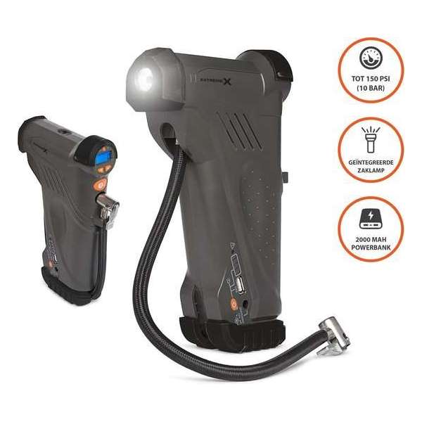 Vizu 3 in 1 Compressor - Draagbare Luchtcompressor Banden - 10 bar Vizu 3 in 1 Compressor - Draagbare Luchtcompressor Banden - 10 bar