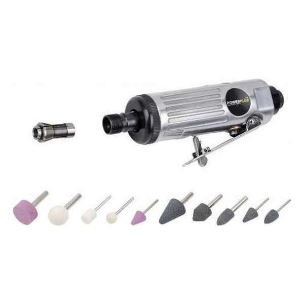 Powerplus POWAIR0011 Pneumatische Stiftslijperset - 16 delig - Max. 6,3 bar Powerplus POWAIR0011 Pneumatische Stiftslijperset - 16 delig - Max. 6,3 bar