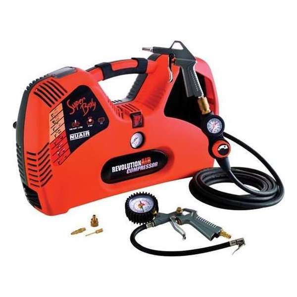 Nuair Super Boxy Compressor - Olievrij - 1100W - 8 bar - 195L/min Nuair Super Boxy Compressor - Olievrij - 1100W - 8 bar - 195L/min