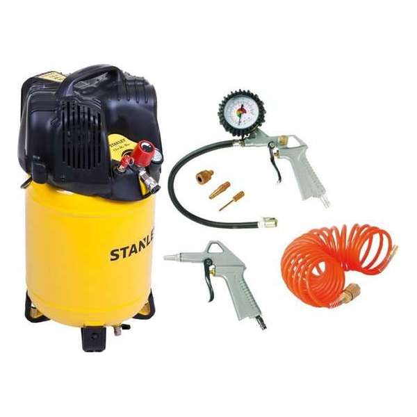 STANLEY Compressor D200/10/24V inclusief 6-delige Accessoire set STANLEY Compressor D200/10/24V inclusief 6-delige Accessoire set