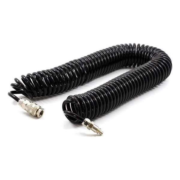All Ride Luchtslang - 6 mm - 10 meter - 10 kg/cm² - spiraalslang - met snelkoppelingen All Ride Luchtslang - 6 mm - 10 meter - 10 kg/cm² - spiraalslang - met snelkoppelingen