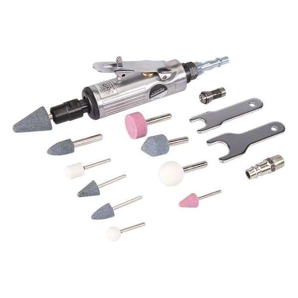 Silverline Pneumatische Slijp Set - 160 mm. - 15 Delig Silverline Pneumatische Slijp Set - 160 mm. - 15 Delig