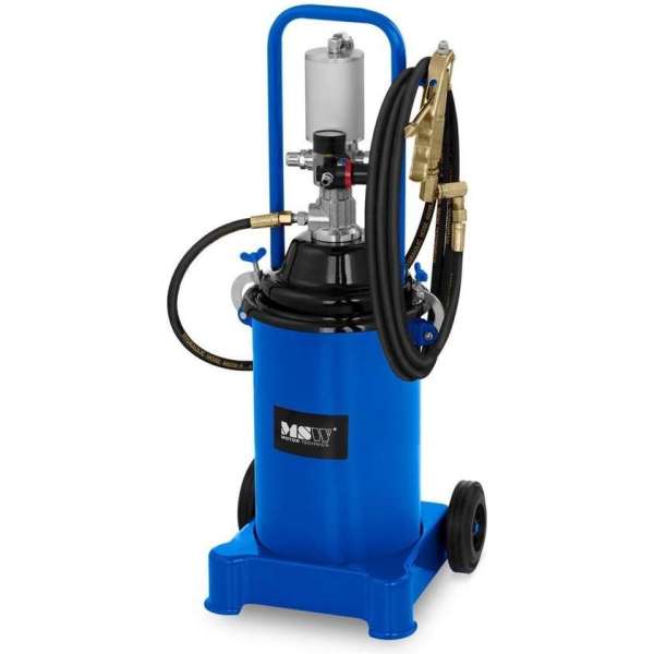 MSW Pneumatische vetpomp - 12 Liter - mobiel - 300-400 bar persdruk MSW Pneumatische vetpomp - 12 Liter - mobiel - 300-400 bar persdruk
