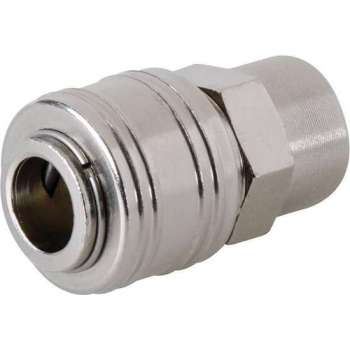 Silverline Euro Luchtslang Snelkoppeling - Vrouwelijke Draad 1/4" BSP