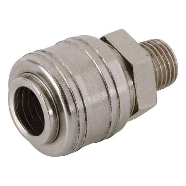 Silverline Euro Luchtslang Snelkoppeling - Mannelijke Draad 1/4" BSP Silverline Euro Luchtslang Snelkoppeling - Mannelijke Draad 1/4" BSP