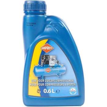 Airpress Olie voor zuigercompressoren - 0,6 Liter - Blauw - Hoogwaardige compressor olie
