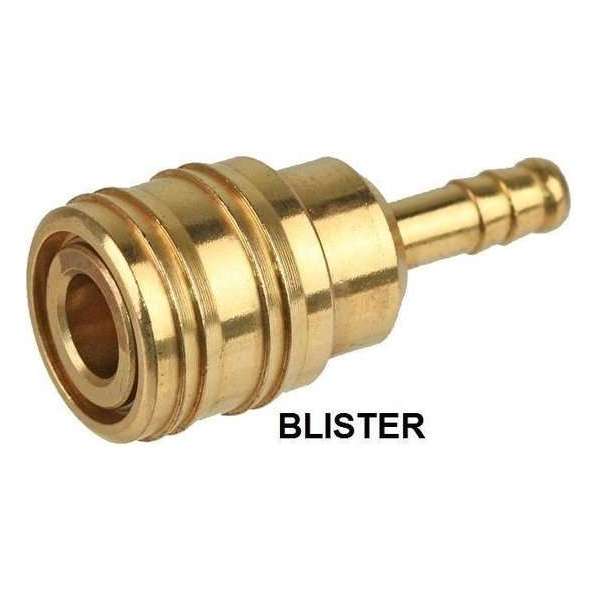 K&W Luchtkoppeling orion met 6 mm slangtule messing K&W Luchtkoppeling orion met 6 mm slangtule messing