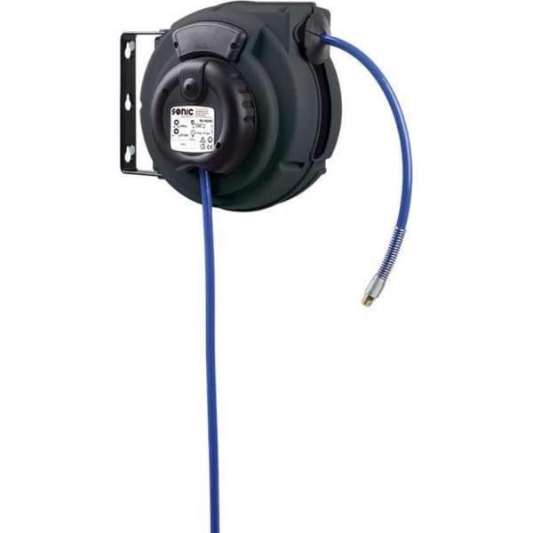 Luchthaspel 9 meter, Ø8mm, Max. 10 Bar - Sonic - Air Hose Reel 9M Luchthaspel 9 meter, Ø8mm, Max. 10 Bar - Sonic - Air Hose Reel 9M