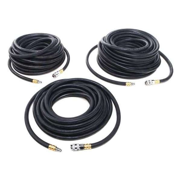 HBM 5 Meter Professionele Rubberen Luchtslang met koppelingen HBM 5 Meter Professionele Rubberen Luchtslang met koppelingen