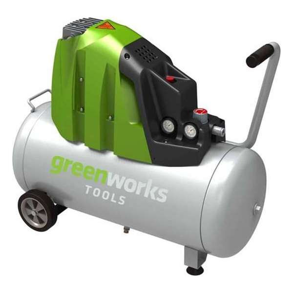 Greenworks Luchtcompressor elektrisch GAC50L 1100 W 50 L 4102007 Greenworks Luchtcompressor elektrisch GAC50L 1100 W 50 L 4102007