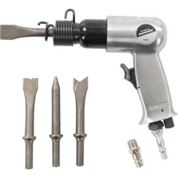 Silverline Compressor - Pneumatische - Beitelhamer Set - 5 Delig Set