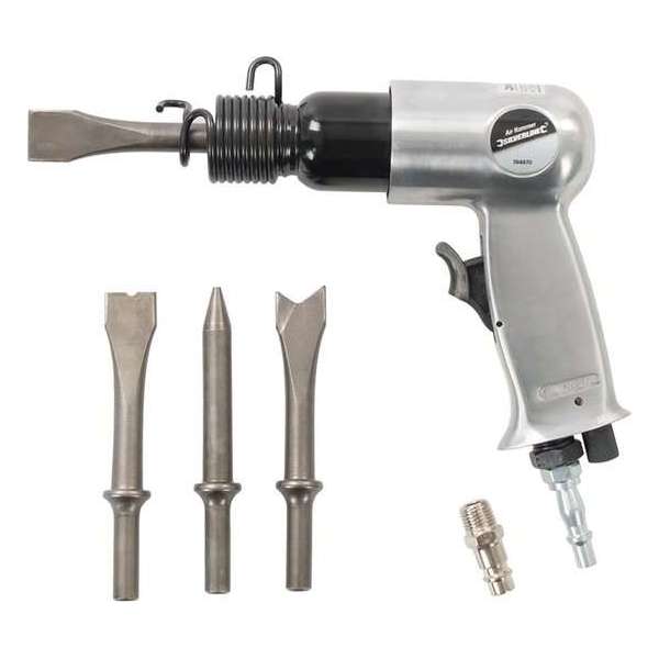 Silverline Compressor - Pneumatische - Beitelhamer Set - 5 Delig Set Silverline Compressor - Pneumatische - Beitelhamer Set - 5 Delig Set