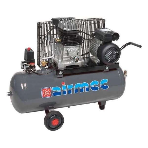 AIRMEC KF100350M Verrijdbare Oliegesmeerde zuigercompressor 350 ltr/min - 2,5 pk AIRMEC KF100350M Verrijdbare Oliegesmeerde zuigercompressor 350 ltr/min - 2,5 pk