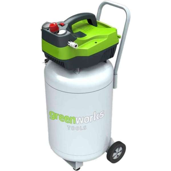 Greenworks Luchtcompressor elektrisch verticaal GAC50V 1100 W 4101907 Greenworks Luchtcompressor elektrisch verticaal GAC50V 1100 W 4101907