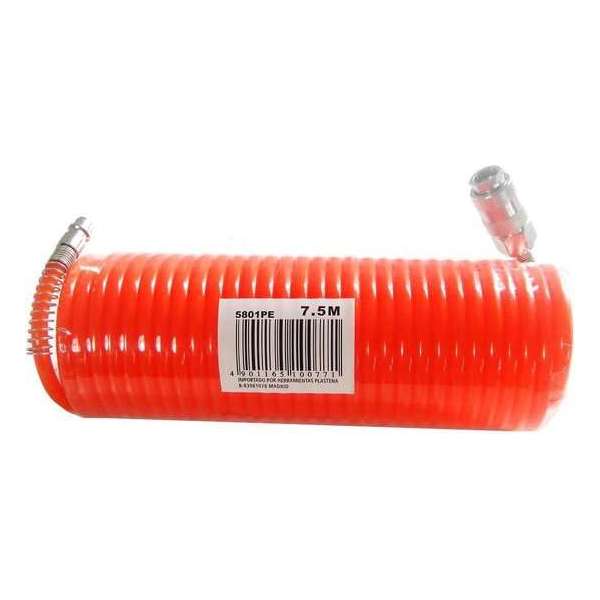 VDT spiraal luchtslang - PE 7.5 meter - Oranje VDT spiraal luchtslang - PE 7.5 meter - Oranje