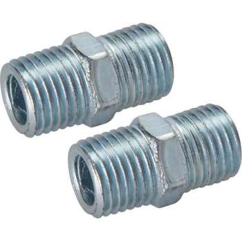 Silverline Luchtslang Borstnippel - 1/4" BSPT - 2 stuks
