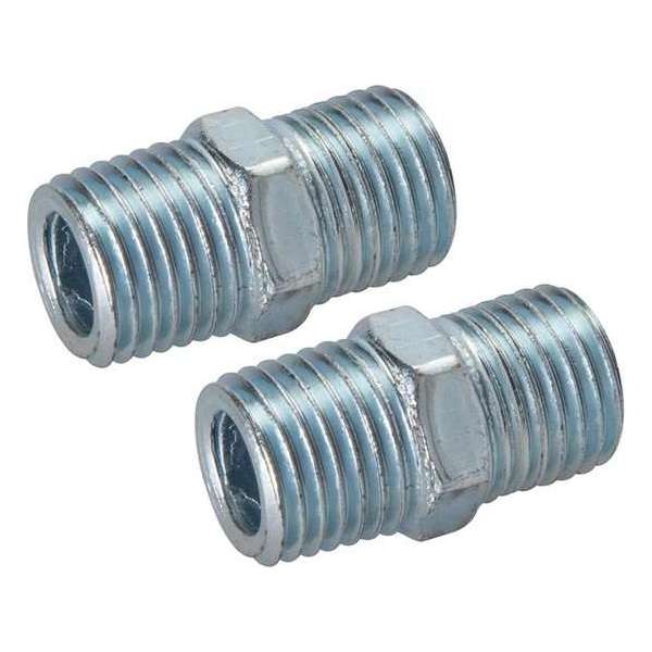 Silverline Luchtslang Borstnippel - 1/4" BSPT - 2 stuks Silverline Luchtslang Borstnippel - 1/4" BSPT - 2 stuks