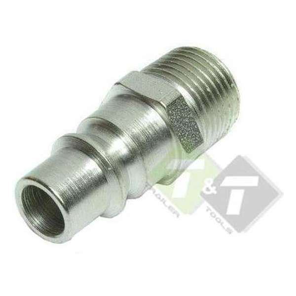 Airpress Insteeknippel, mannelijk, 3/8 duims, Uitwendig draad Airpress Insteeknippel, mannelijk, 3/8 duims, Uitwendig draad