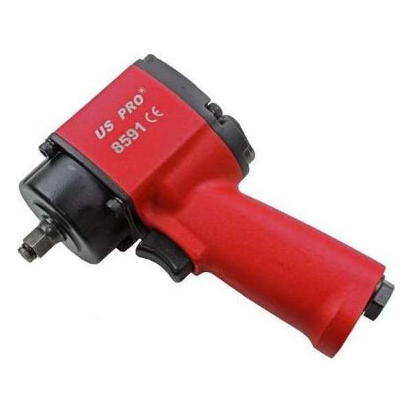 Professionele slagmoersleutel 3/8" extra kort 380 Nm Professionele slagmoersleutel 3/8" extra kort 380 Nm