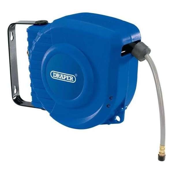 Draper Tools Slanghaspel set intrekbaar 12 meter 15047 Draper Tools Slanghaspel set intrekbaar 12 meter 15047