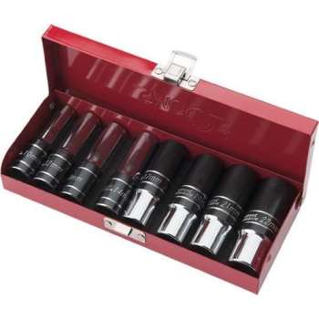 Smoos® Luchtratel 1/2 opname 80 Nm + lange doppenset 8-delig