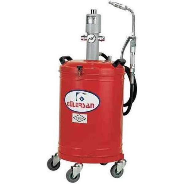 Gülersan Model 4130, olievat met pneumatische pomp, 30 liter Gülersan Model 4130, olievat met pneumatische pomp, 30 liter