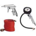 Compressor Accessoires Persluchtset 3 Stuks Luchtgereedschapset Blaaspistool Bandenvulpistool 4m Persluchtslang Snelkoppeling