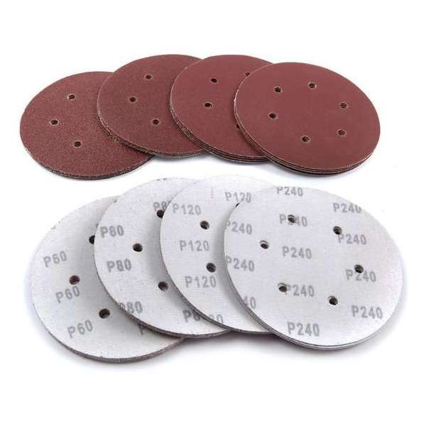 Silverline 10 Delige 125 mm Geperforeerde Klittebandschijvenset Silverline 10 Delige 125 mm Geperforeerde Klittebandschijvenset