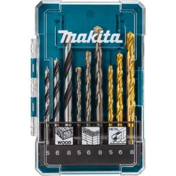 Makita Borenset Steen/Hout/Metaal 9-delig